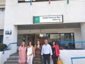 Carmen Crespo ha encabezado la delegación del PP que ha visitado el hospital de Motril.