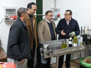 Miguel Castellano durante su visita a la cooperativa Cerro Gordo.