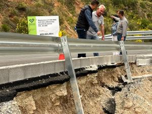Desperfectos en la carretera.