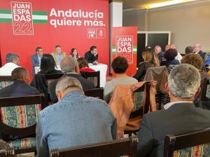 Acto del PSOE en Lanjarón.