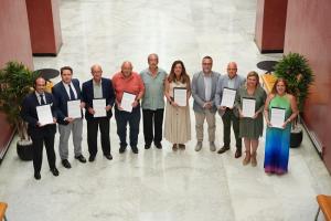 La consejera Castillo con representantes de patronales y sindicatos de la concertada.