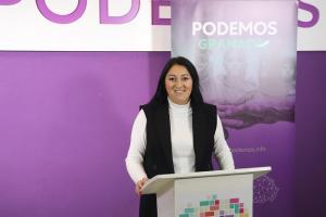 Alejandra Durán en rueda de prensa.
