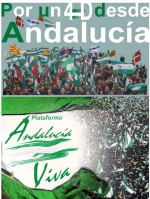 Imagen de un cartel de la plataforma Andalucía Viva.
