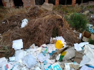 Además de informes y radiografías, había material sanitario como agujas.