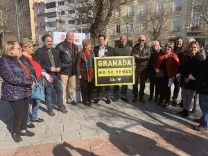 Los socialistas han presentado la campaña 'Granada no se vende'.