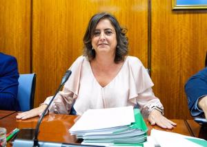 Catalina García, en el Parlamento.