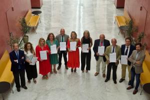 La consejera con los representantes de los centros concertados.