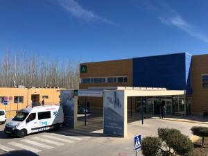 Hospital de Guadix, en el que estáubicado el centro de salud.