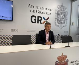 César Díaz en rueda de prensa.