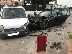 Imagen de un accidente en la localización cuya alta peligrosidad denuncia la formación.