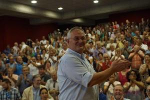 Chema Rueda, en un acto de las primarias del PSOE.