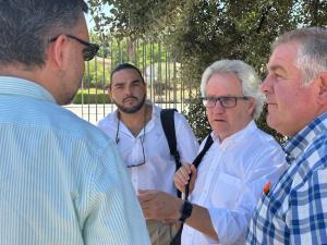 El líder de Ciudadanos, Carlos Pérez-Nievas, junto a representantes provinciales.