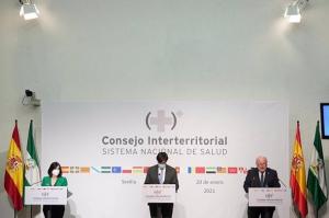 Rueda de prensa tras el Consejo Interterritorial.