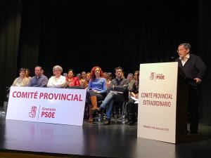 Entrena, durante su intervención en el Comité Provincial celebrado en Alhendín.