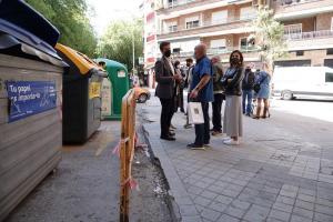 Cuenca y otros ediles del PP durante su visita al entorno de Arabial. 