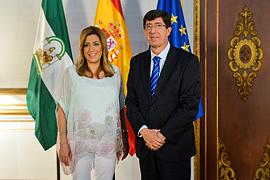 Susana Díaz y Juan Marín. 