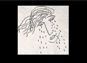 Un dibujo de Federico García Lorca para Juan Ramírez de Lucas, ilustra el análisis, porque Granada llora.