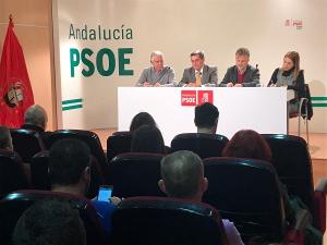Acto del PSOE andaluz sobre Educación, este miércoles en Granada. 