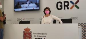 Elisa Cabrerizo en rueda de prensa.