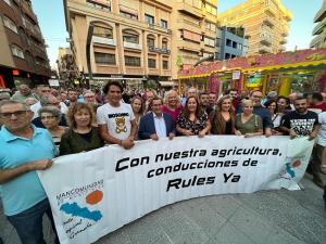 El presidente de la Diputación, José Entrena, con representantes de la Mancomunidad de la Costa.