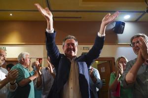 Juan Espadas, en el acto para celebrar el 40º aniversario de la primera victoria socialista en Andalucía.