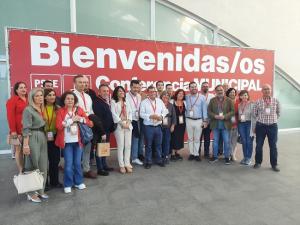 Delegación granadina en la Conferencia Municipalista. 