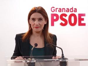 Olga Manzano en rueda de prensa. 