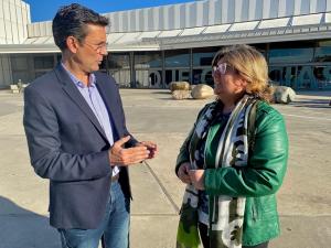 Paco Cuenca y Ana Muñoz, a las puertas del Parque de las Ciencias.