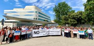 Concentración de alcaldes y acaldesas socialistas el pasado 25 de mayo.