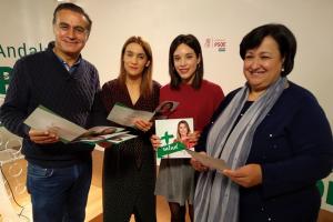 Los socialistas, en la presentación del programa de sanidad.