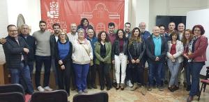 Foto de la nueva Ejecutiva del PSOE de Loja.