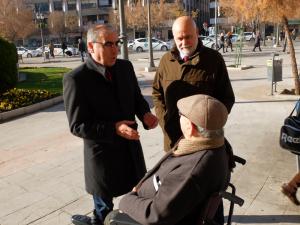 Martínez Olmos y Cámara, este jueves en Puerta Real.