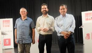 Chema Rueda, Noel López y José Entrena. 