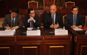 Reunión anterior de presidentes de diputaciones andaluces con la de Badajoz.