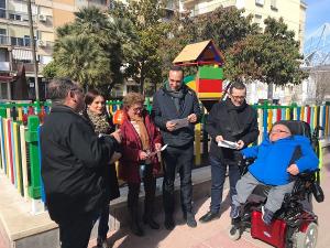 Los socialistas, este lunes, en Loja.