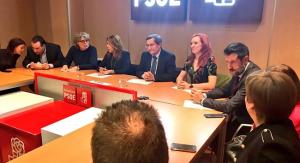 Susana Díaz, en la reunión de la Ejecutiva Provincial del PSOE de Granada.