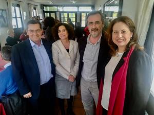 De izquierda a derecha, José Entrena, Pilar Aranda, Manuel Cruz y María Victoria Velasco.