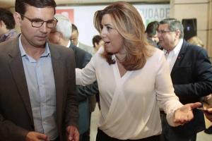 Francisco Cuenca y Susana Díaz en un acto del PSOE.