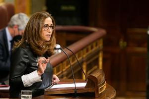 Inmaculada Oria, en la tribuna del Congreso.