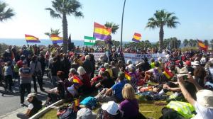 Imagen de una de las marchas para recordar La Desbandá.