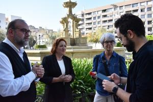 Francisco Puentedura y Mari Carmen Pérez atienden a los periodistas este lunes.