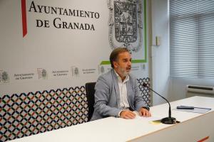 Jacobo Calvo, en rueda de prensa.