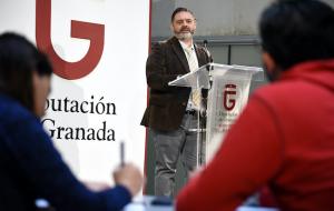 El diputado de Economía y Patrimonio, Antonio García Leiva, en la presentación este viernes de los presupuestos.