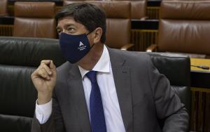 Juan Marín en el Parlamento.