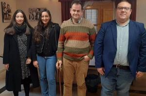 Juan Antonio Aneas, segundo por la derecha, nuevo alcalde de Lentegí. 