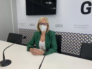 María de Leyva en rueda de prensa. 