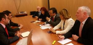 Reunión de los diputados socialistas con empresarios.
