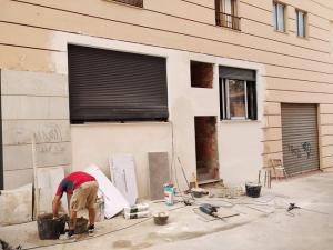 Obras en un local. 
