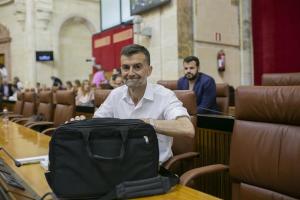 Antonio Maíllo, en el Parlamento.