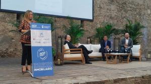 Marifrán Carazo, en el encuentro inmobiliario en Málaga. 